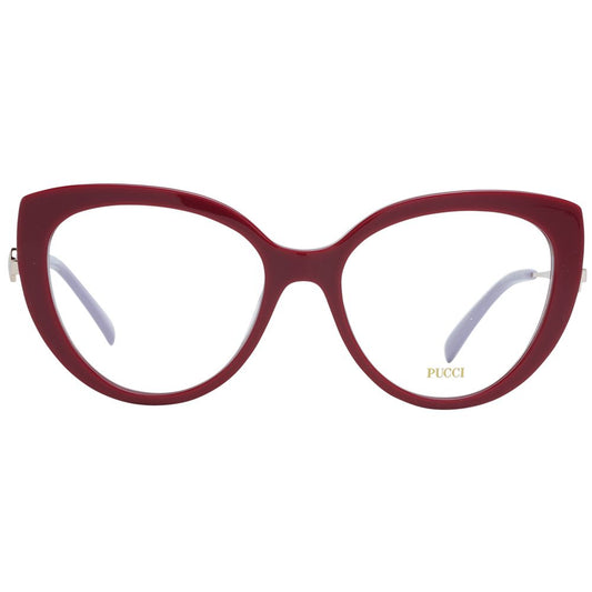 Emilio Pucci Rote Kunststoffbrille (Gestell)