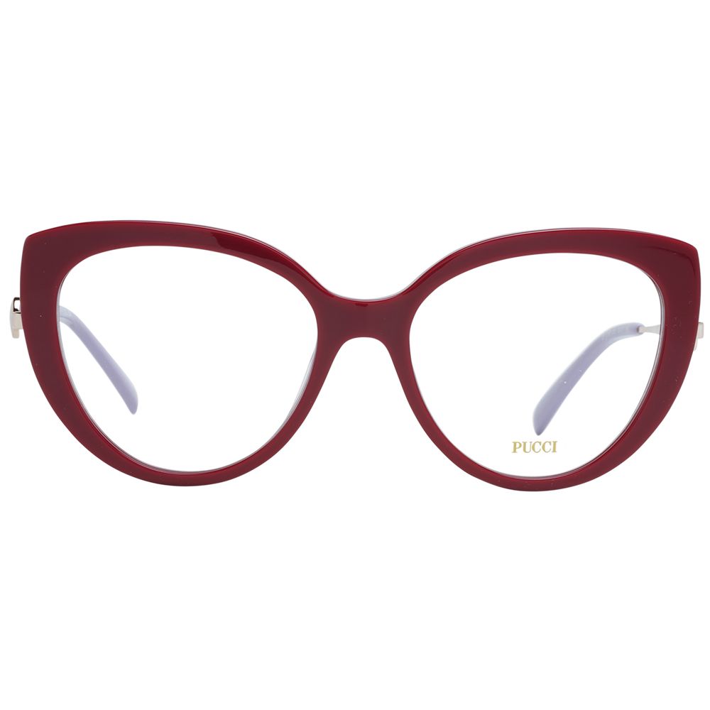Emilio Pucci Rote Kunststoffbrille (Gestell)