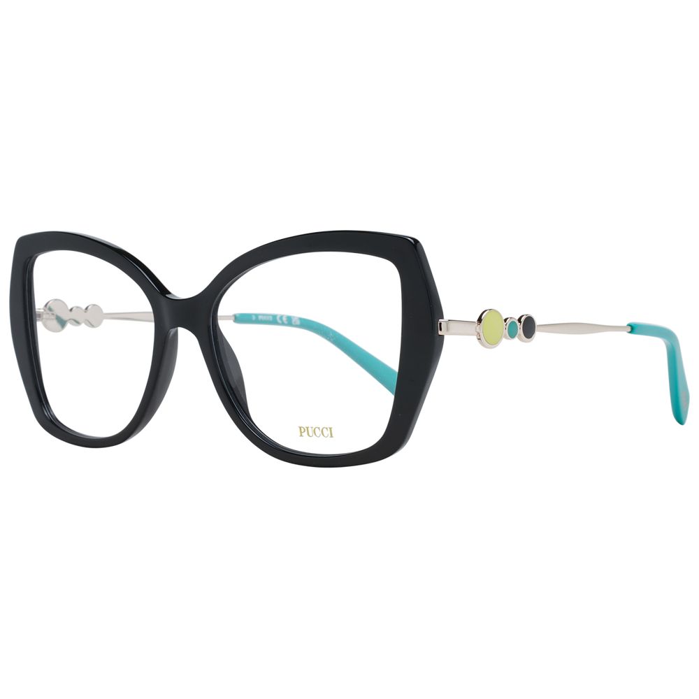 Emilio Pucci Schwarze Kunststoffbrille (Gestell)