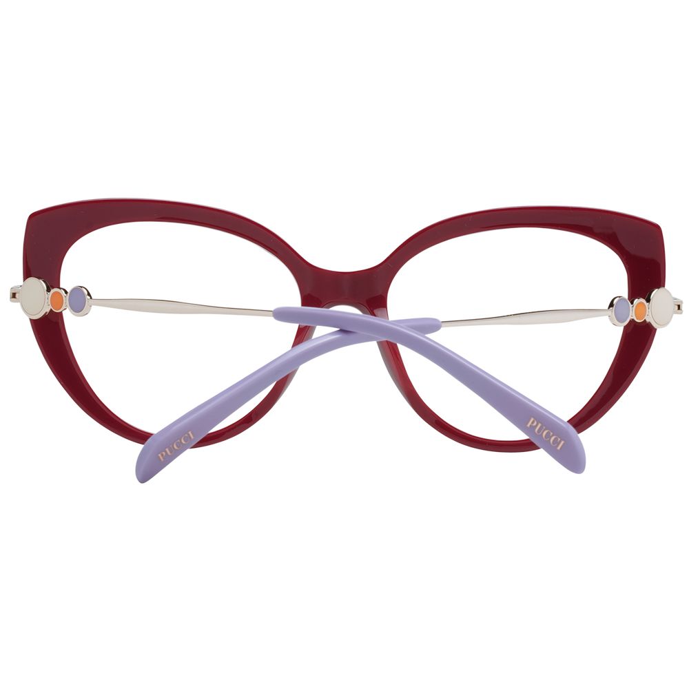 Emilio Pucci Rote Kunststoffbrille (Gestell)