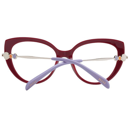 Emilio Pucci Rote Kunststoffbrille (Gestell)
