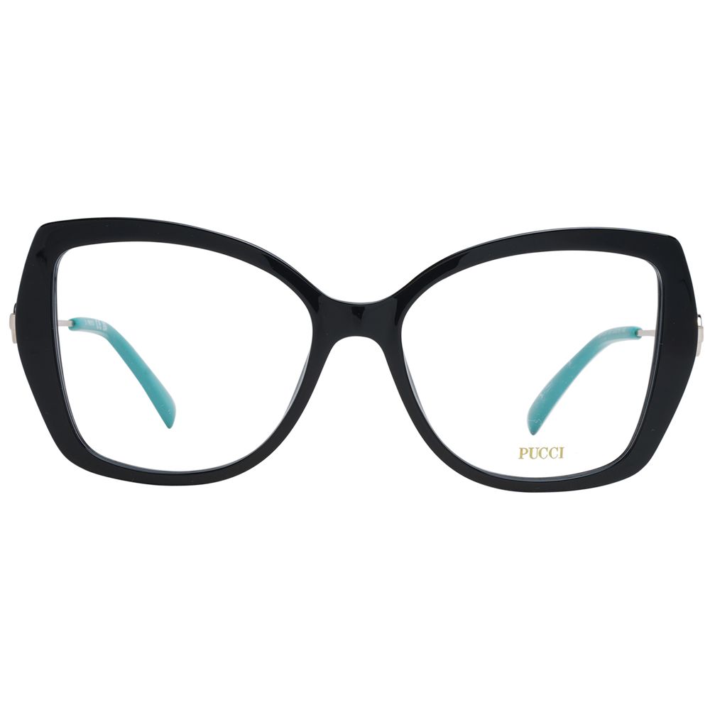 Emilio Pucci Schwarze Kunststoffbrille (Gestell)