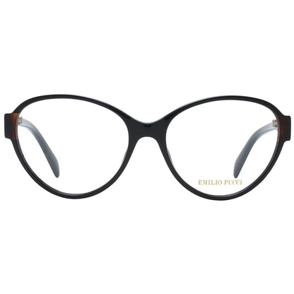 Emilio Pucci Schwarze Kunststoffbrille (Gestell)