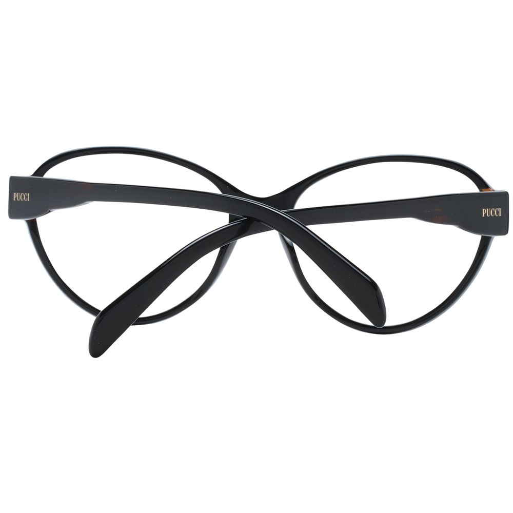 Emilio Pucci Schwarze Kunststoffbrille (Gestell)