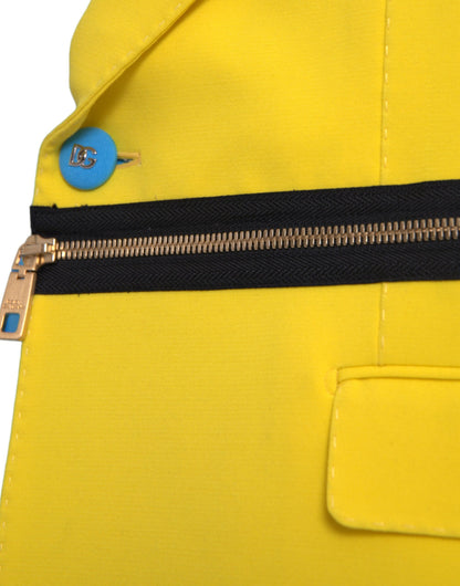 Dolce &amp; Gabbana – Mehrfarbige Patchwork-Manteljacke mit Blumenapplikationen