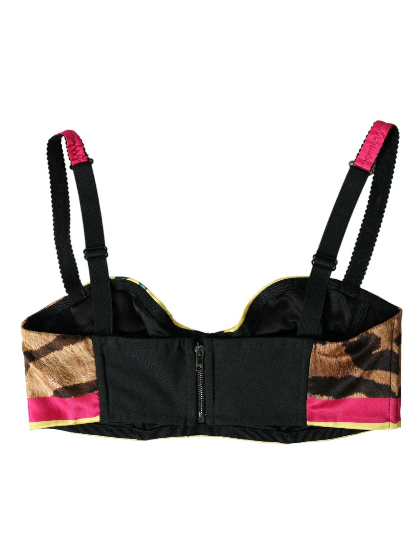 Dolce &amp; Gabbana – Ärmelloses Bustier-Crop-Top mit mehrfarbigem Blumenmuster