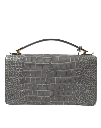 Balenciaga Graue Handtasche aus exotischem Leder, mittlere Schultertasche