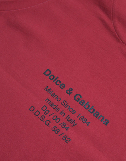 Dolce &amp; Gabbana – Rotes, ärmelloses Tank-T-Shirt mit Leopardenmuster