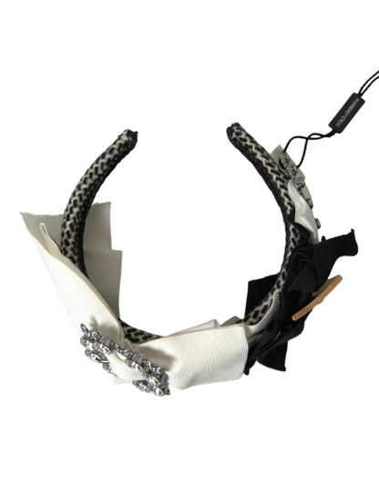 Dolce &amp; Gabbana Mehrfarbiges, mit Kristallen verziertes Damen-Stirnband-Diadem