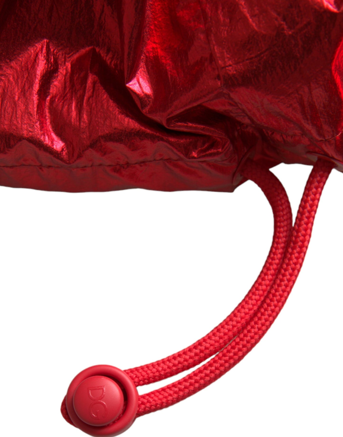 Dolce &amp; Gabbana – Rote Nylon-Sweatshirtjacke mit Kapuze