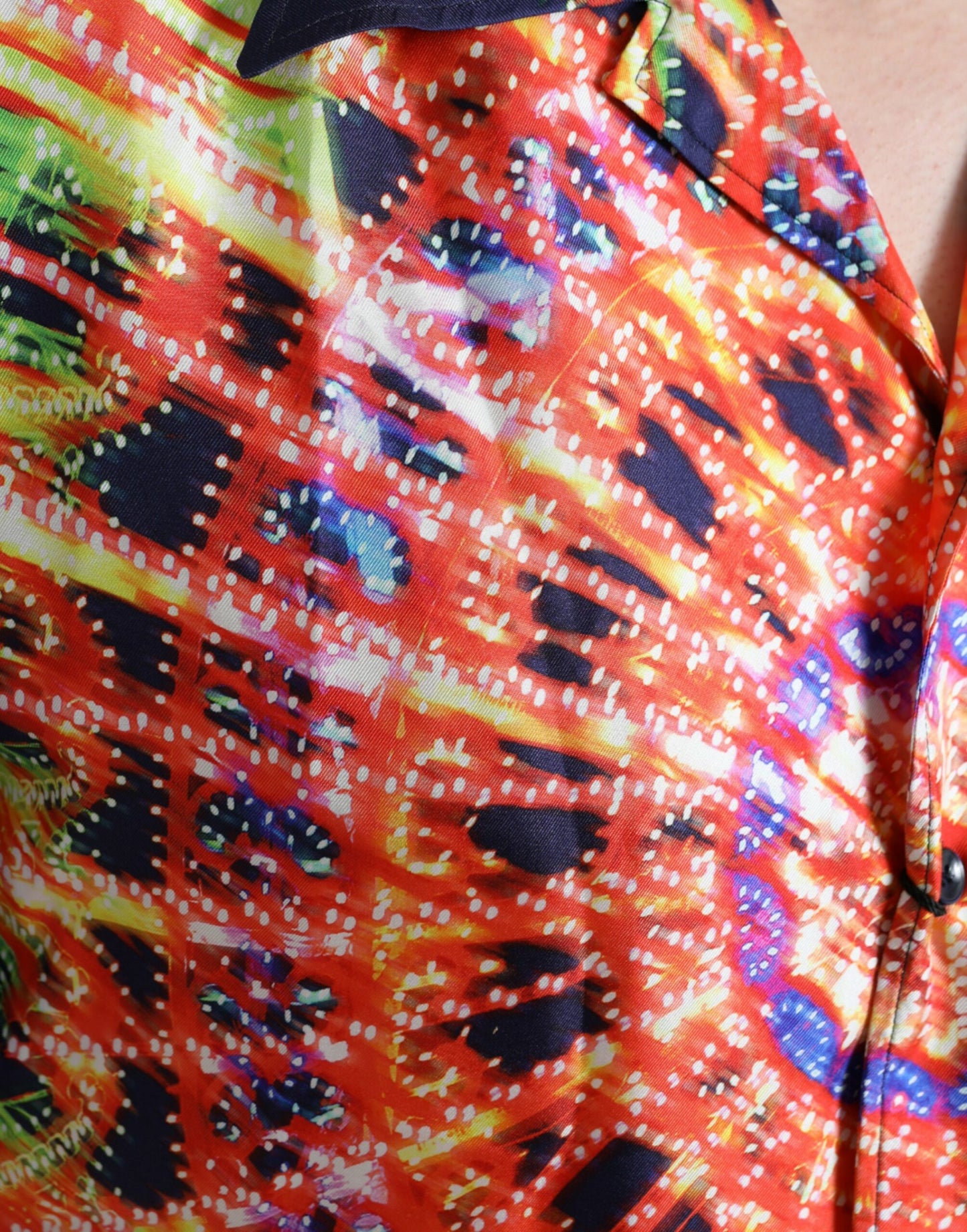 Mehrfarbiges Freizeithemd aus Luminarie-Seide von Dolce &amp; Gabbana