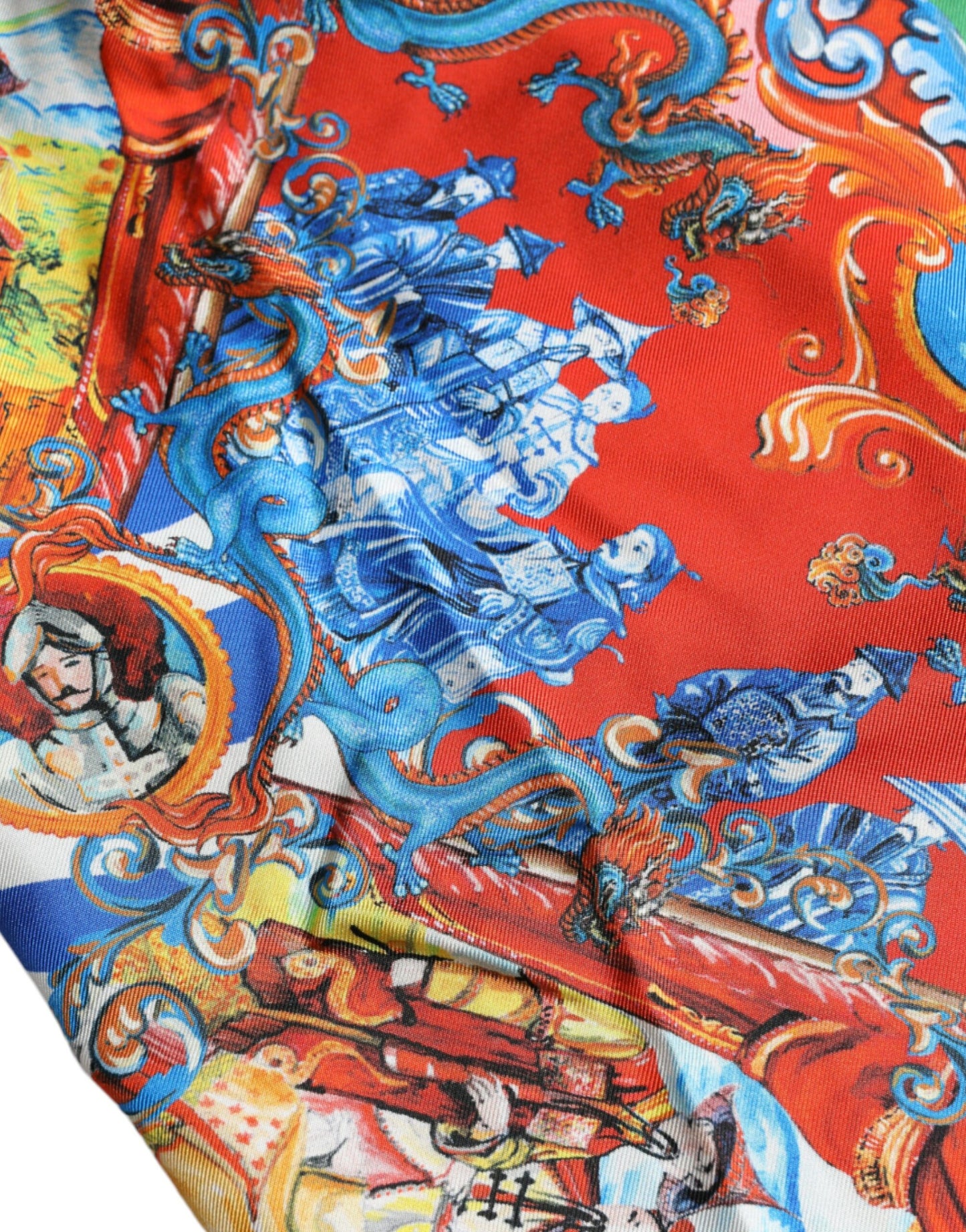 Dolce &amp; Gabbana – Freizeithemd mit mehrfarbigem Muster und Button-Down-Kragen