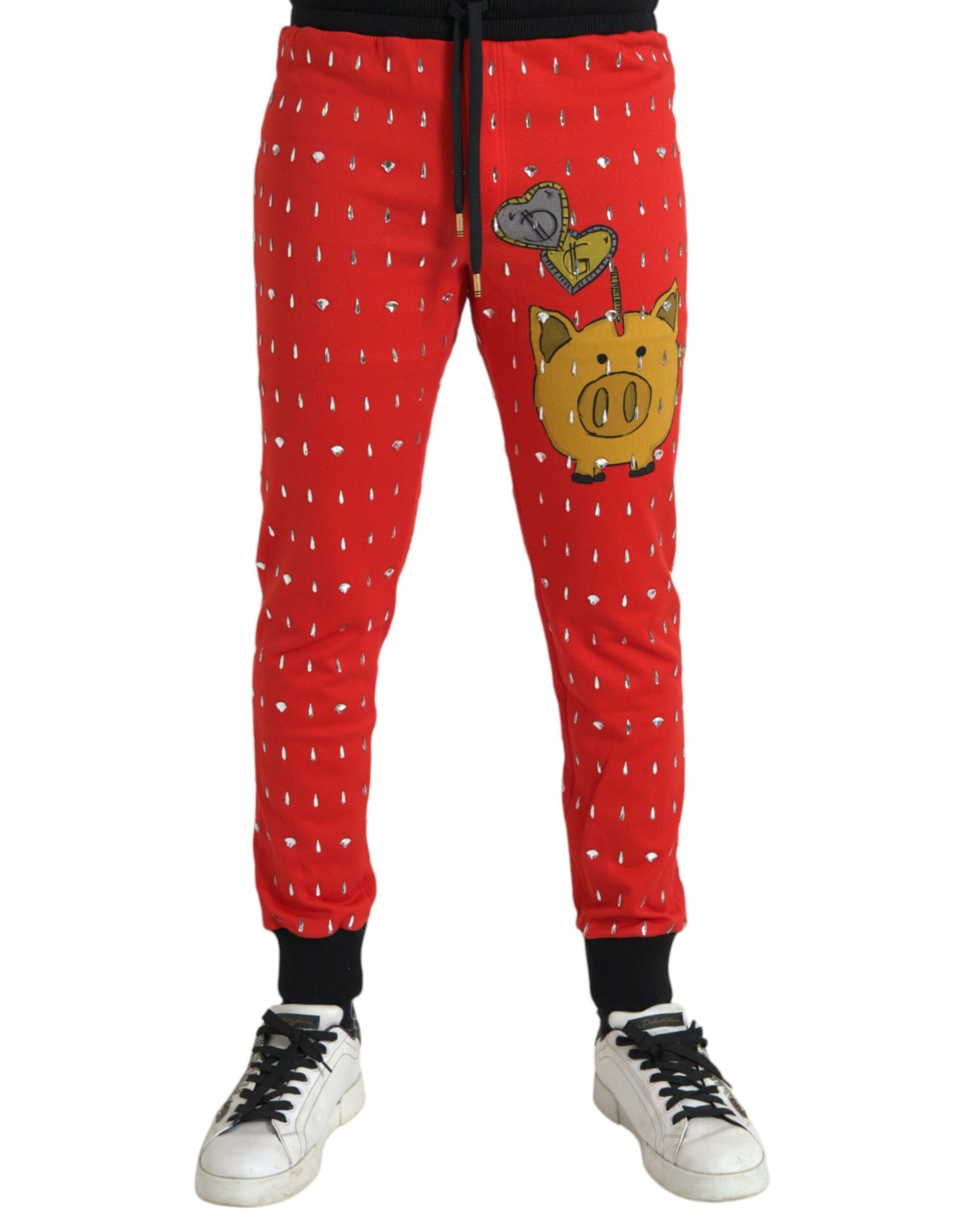 Dolce &amp; Gabbana – Rote Jogginghose „Year of the Pig“