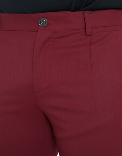Dolce &amp; Gabbana Rote Herren-Anzughose aus Wolle im Slim Fit