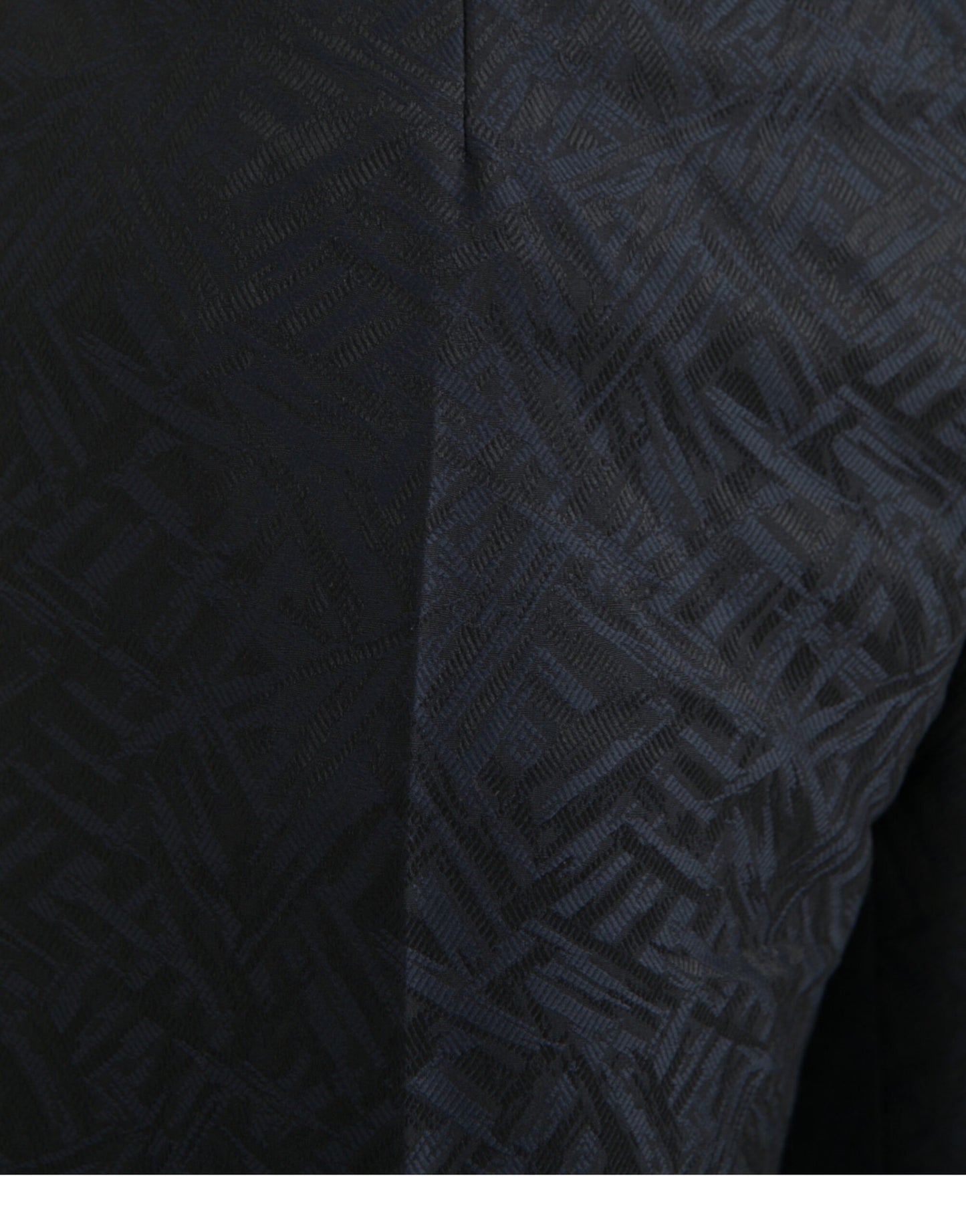 Dolce &amp; Gabbana Blaue, schmale Anzughose aus Brokatwolle für Herren