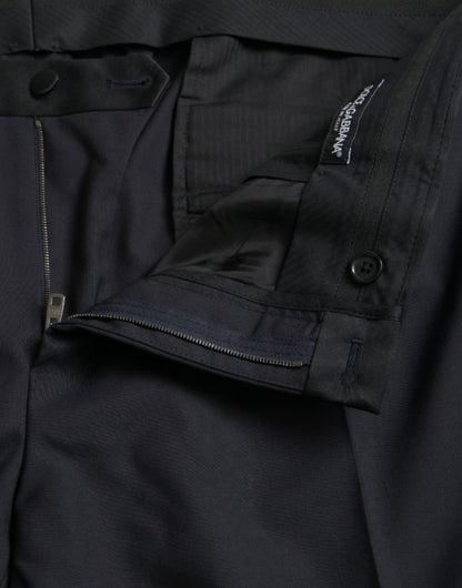 Dolce &amp; Gabbana Blaue Herren-Enge Anzughose aus Wolle