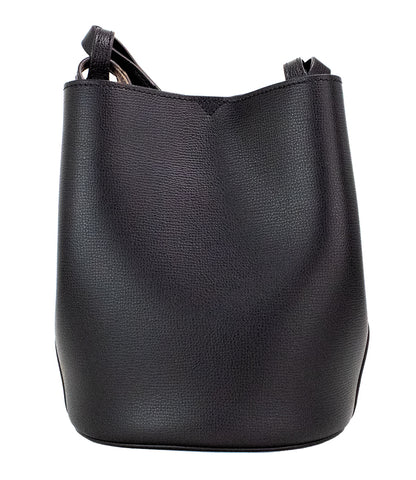 Burberry Lorne – Kleine Handtasche aus genarbtem Leder mit Haymarket-Karomuster in Schwarz