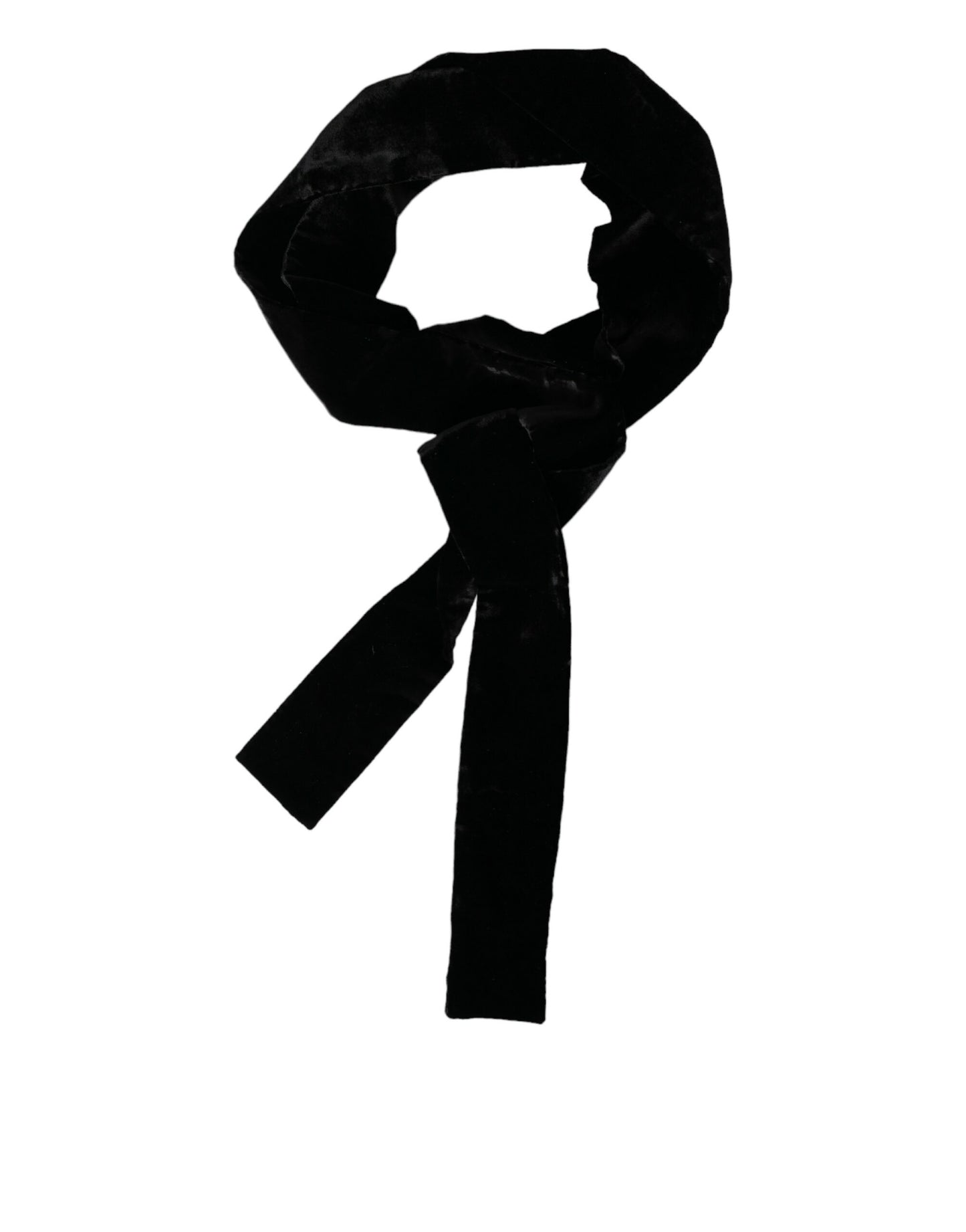 Dolce &amp; Gabbana – Breiter Damengürtel aus schwarzer Viskose