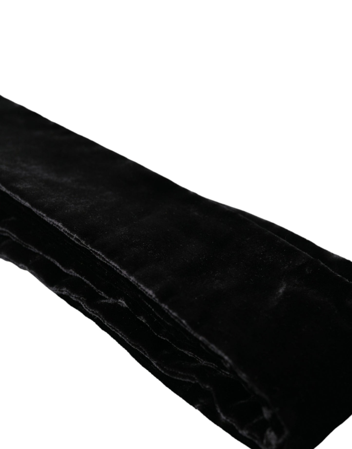 Dolce &amp; Gabbana – Breiter Damengürtel aus schwarzer Viskose