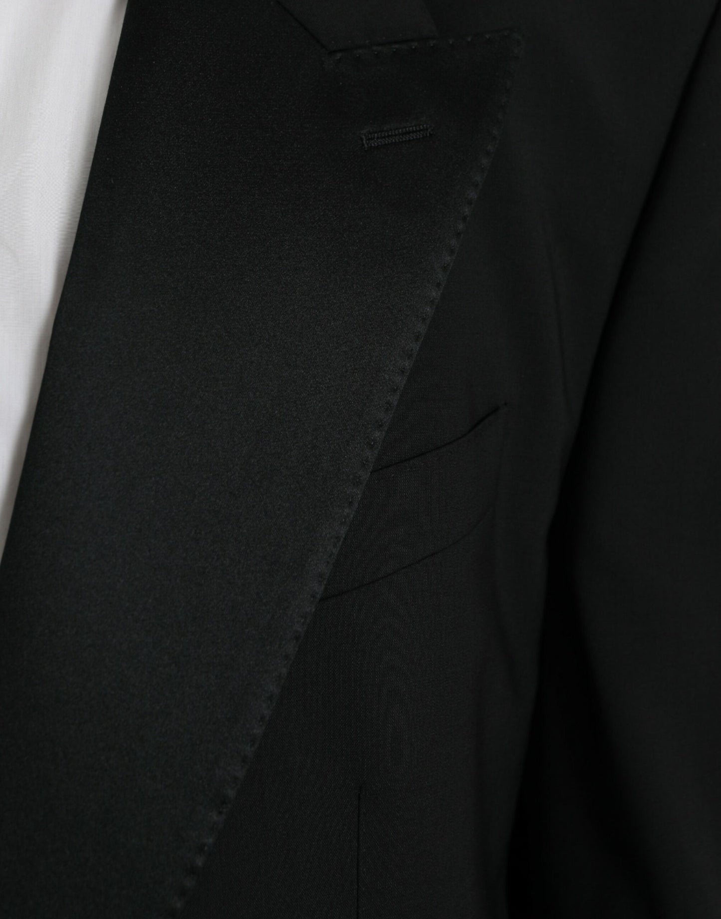 Dolce &amp; Gabbana Schwarzer SICILIA Einreihiger Mantelblazer