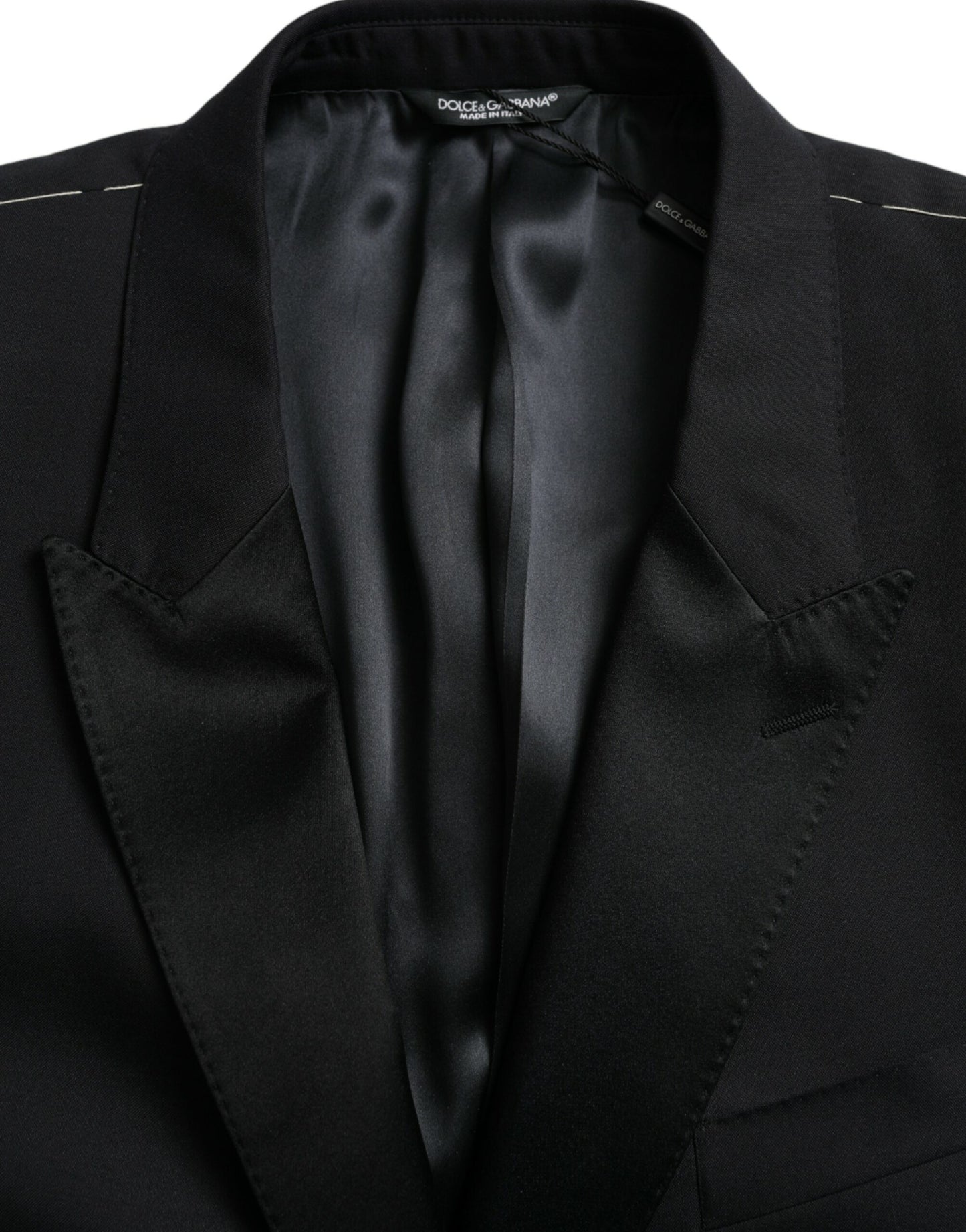 Dolce &amp; Gabbana Blauer MARTINI Einreihiger Mantelblazer