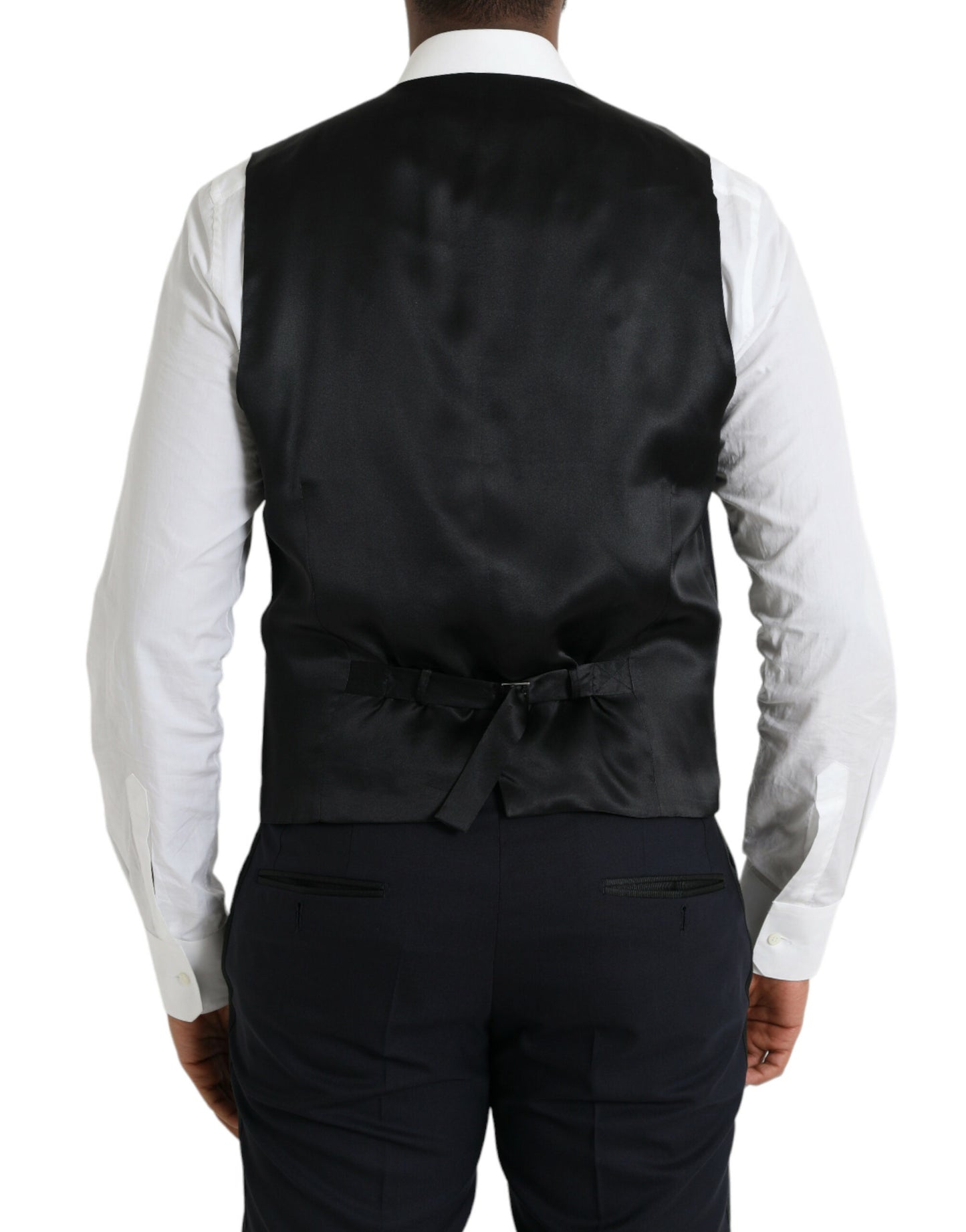 Dolce &amp; Gabbana – Dunkelblauer MARTINI-Anzug aus Wolle, dreiteilig