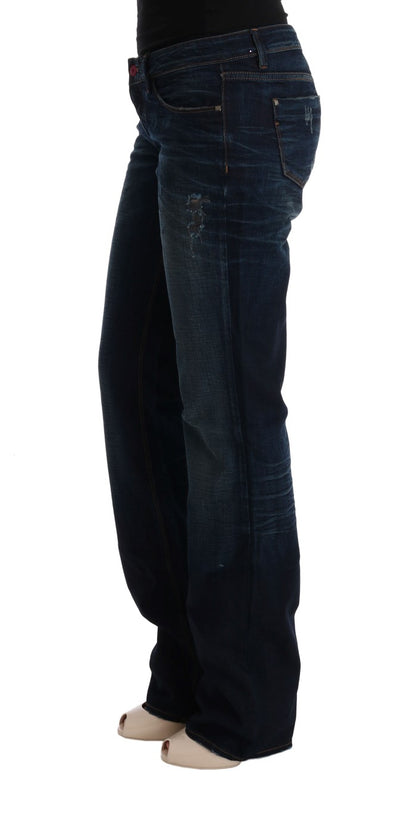 Costume National Jeans aus Baumwolle in normaler Passform, Blau