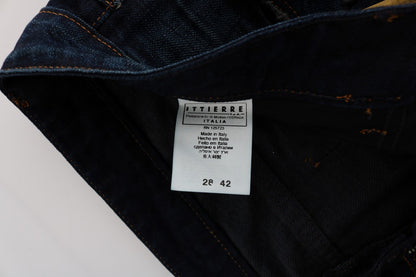 Costume National Jeans aus Baumwolle in normaler Passform, Blau
