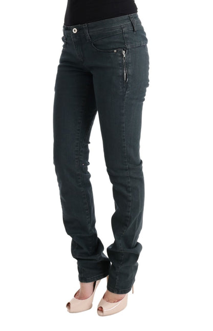 Costume National – Graue Superslim-Jeans aus Baumwolle