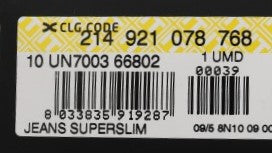 Costume National – Graue Superslim-Jeans aus Baumwolle