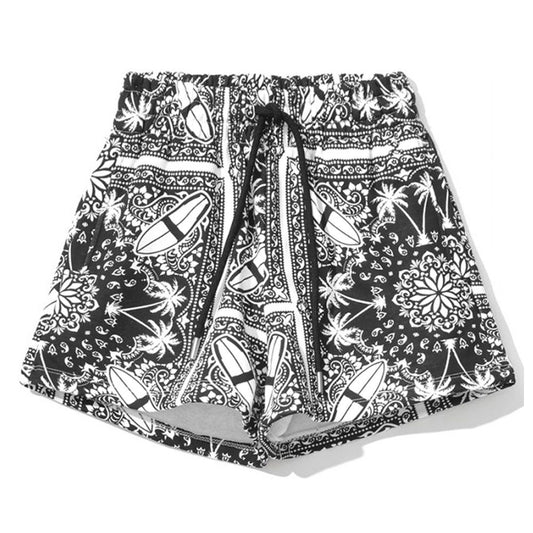 Comme Des Fuckdown Chic Monochrome Palms Baumwollshorts