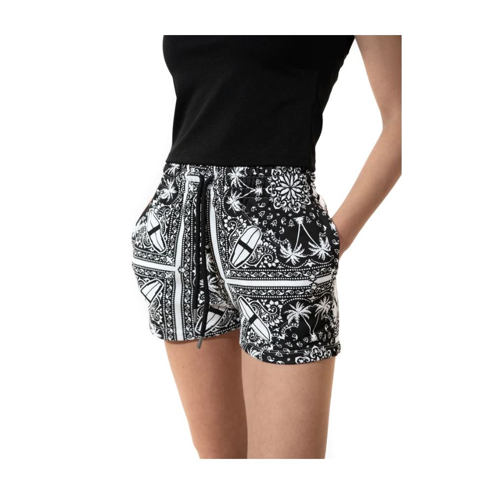 Comme Des Fuckdown Chic Monochrome Palms Baumwollshorts