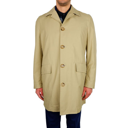 Aquascutum Beige Herren Trenchcoat aus Baumwolle