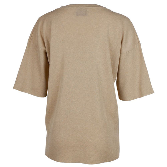 Alpha Studio – Beigefarbener Viskosepullover