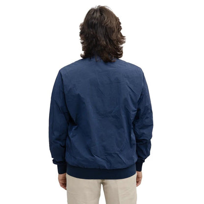 Refrigiwear Blue Nylon Men's Bomber Jacket