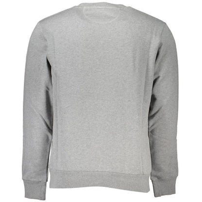 La Martina Gray Cotton Men's Crewneck Sweater