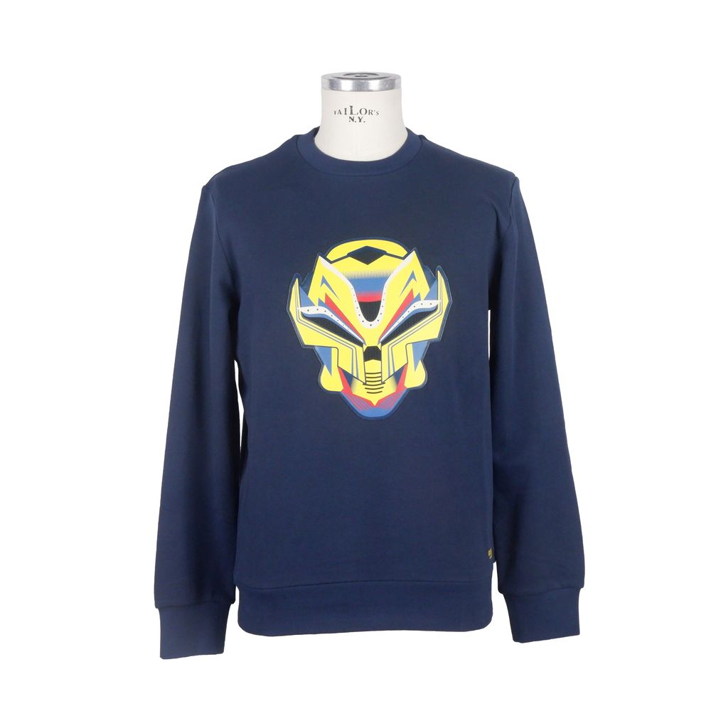 Bikkembergs blauer Herrenpullover aus Baumwolle