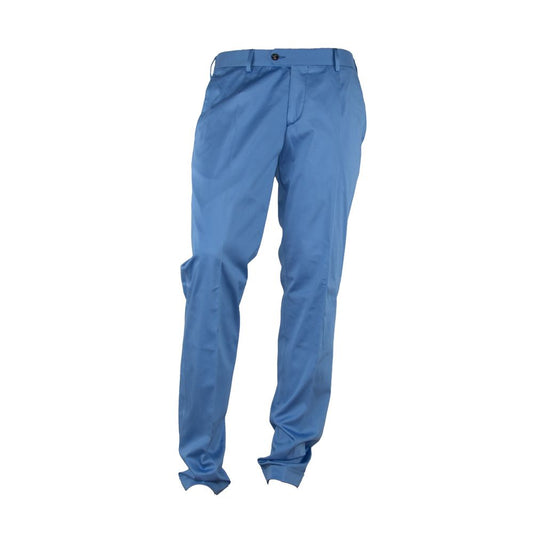 Blaue Herrenhose aus Baumwolle, Made in Italy