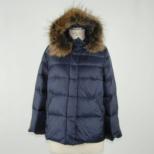 Emilio Romanelli Blaue Polyamid-Damenjacke