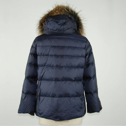 Emilio Romanelli Blaue Polyamid-Damenjacke