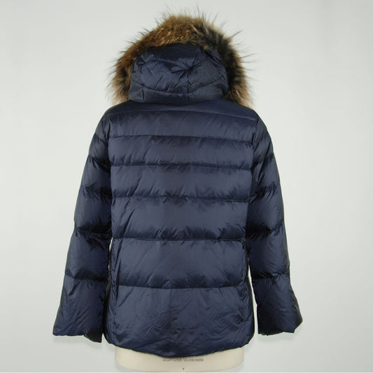 Emilio Romanelli Blaue Polyamid-Damenjacke