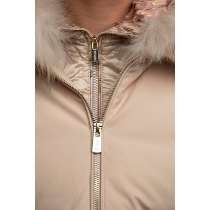 Yes Zee Beige Polyamid Damenjacke