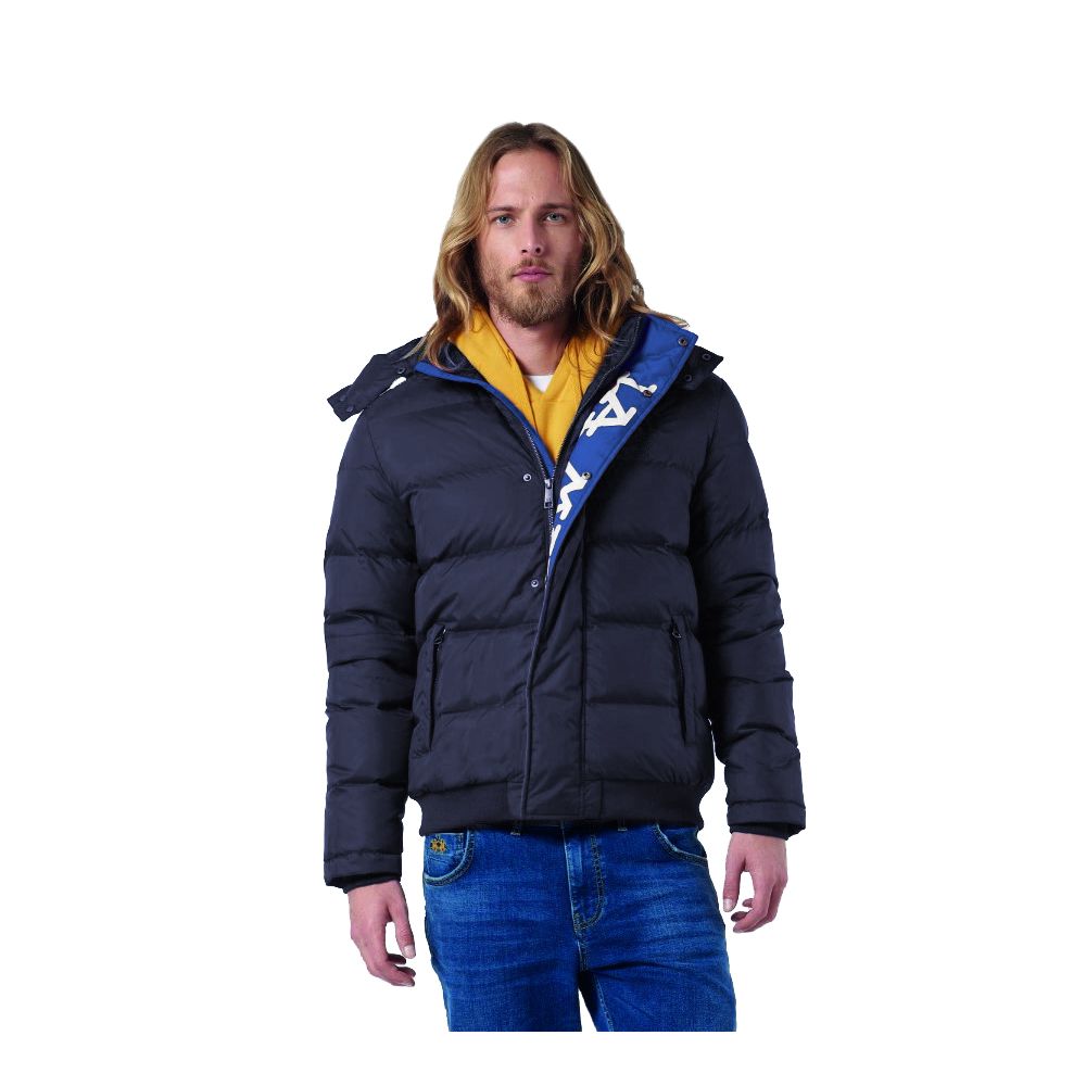 La Martina Blaue Nylon-Sportjacke für Herren