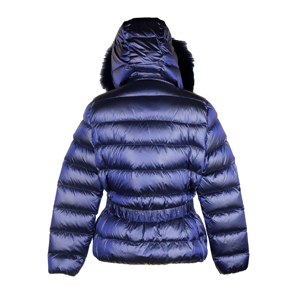 Schicke blaue Yes Zee Jacke mit Murmasky-Fell