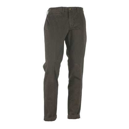 Braune Herrenhose aus Baumwolle, Made in Italy