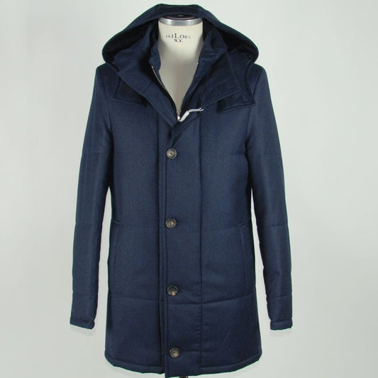 Blaue Wolljacke für Herren, Made in Italy