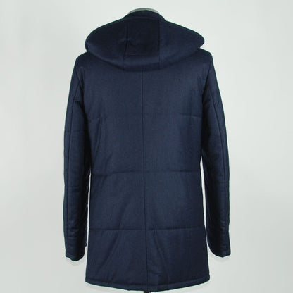 Blaue Wolljacke für Herren, Made in Italy
