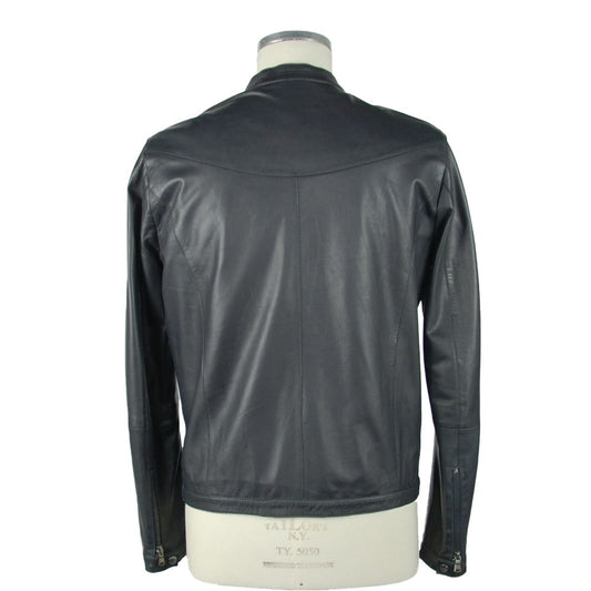 Emilio Romanelli Herrenjacke aus blauem Leder