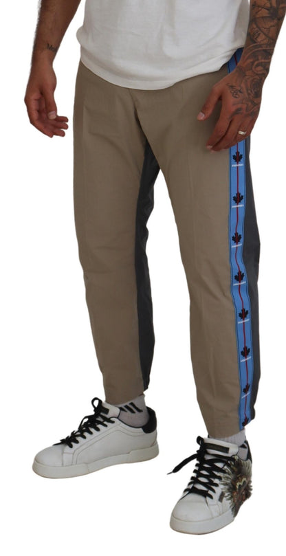 Dsquared² Baumwolle Braun Grau Zweifarbig Herren Freizeithose