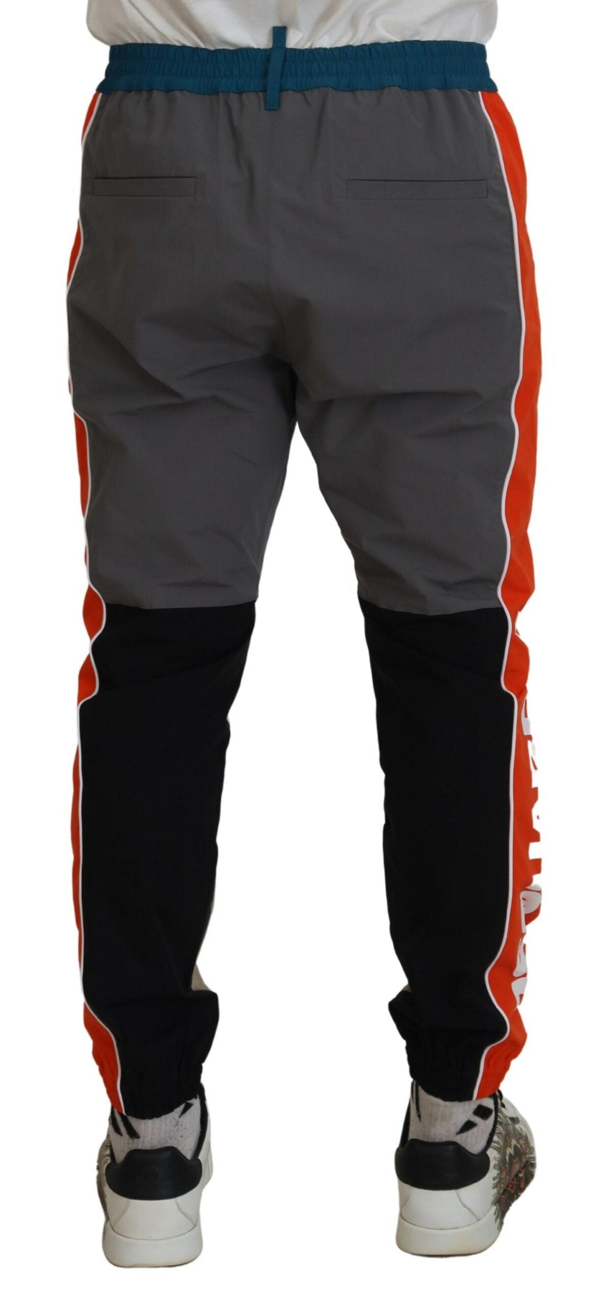 Dsquared² Mehrfarbige Patchwork-Jogginghose aus Baumwolle